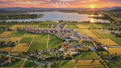 Toàn Cảnh Hoàng Hôn Saigon Farm Resort