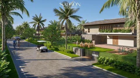 Tuyến Đường Nội Khu Cảnh Quan Dẫn Vào Villa A10