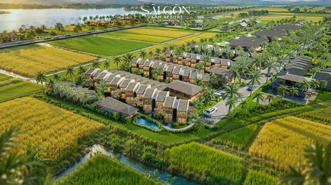 Khu Biệt Thự Ven Sông & Kênh Thủy Sinh Phong Thủy