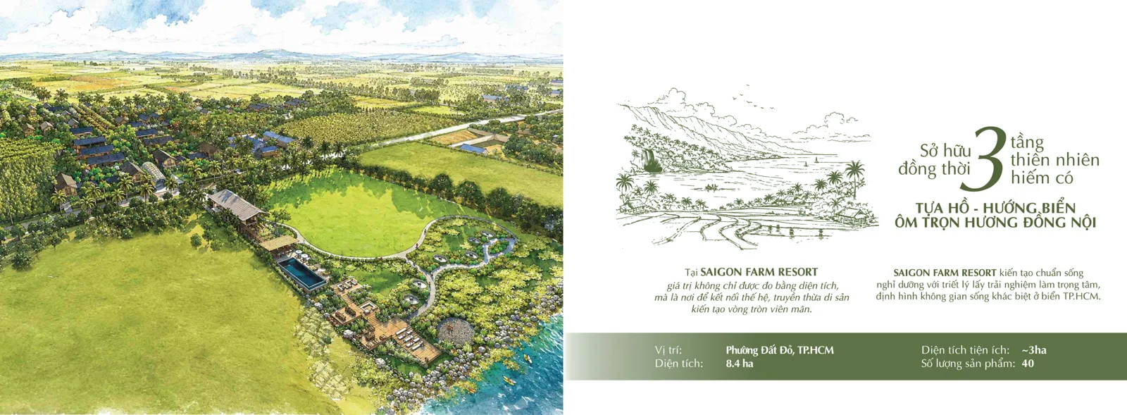 Mặt bằng tổng thể phân lô Saigon Farm Resort