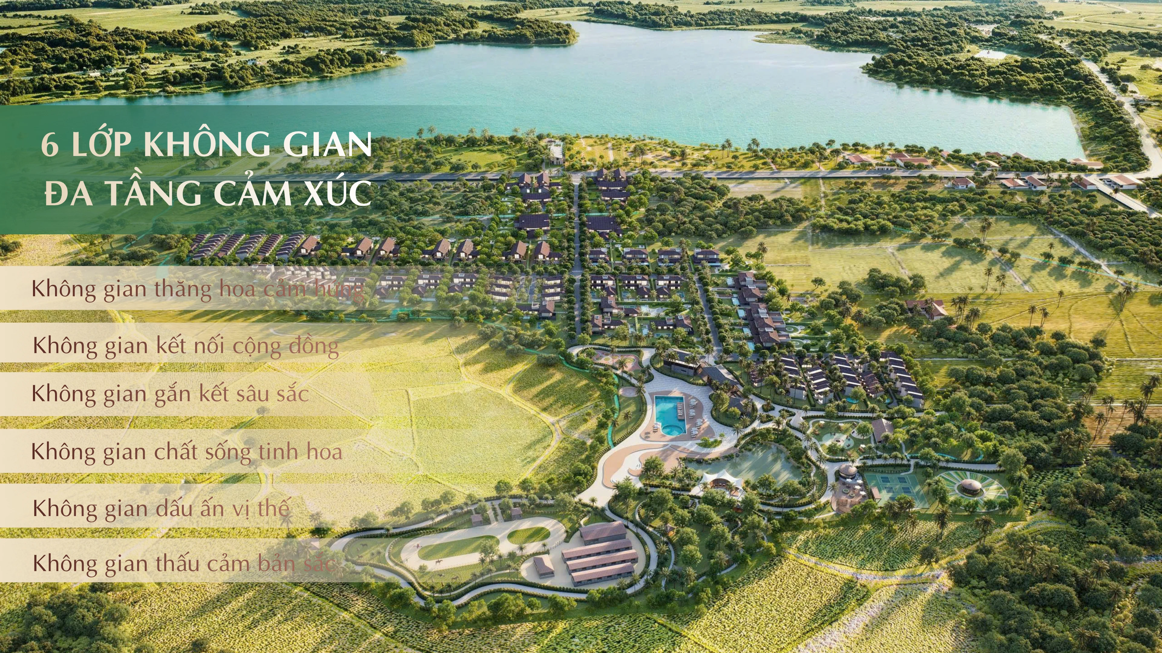Sơ đồ 6 Lớp Không Gian Đa Tầng Cảm Xúc Saigon Farm Resort