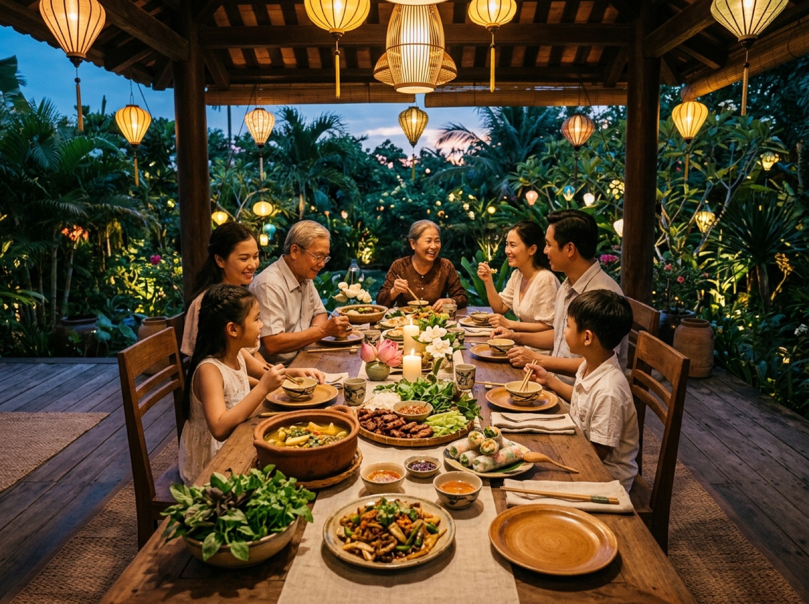Bữa cơm sum vầy thuần khiết đậm phong vị truyền thống Việt Nam